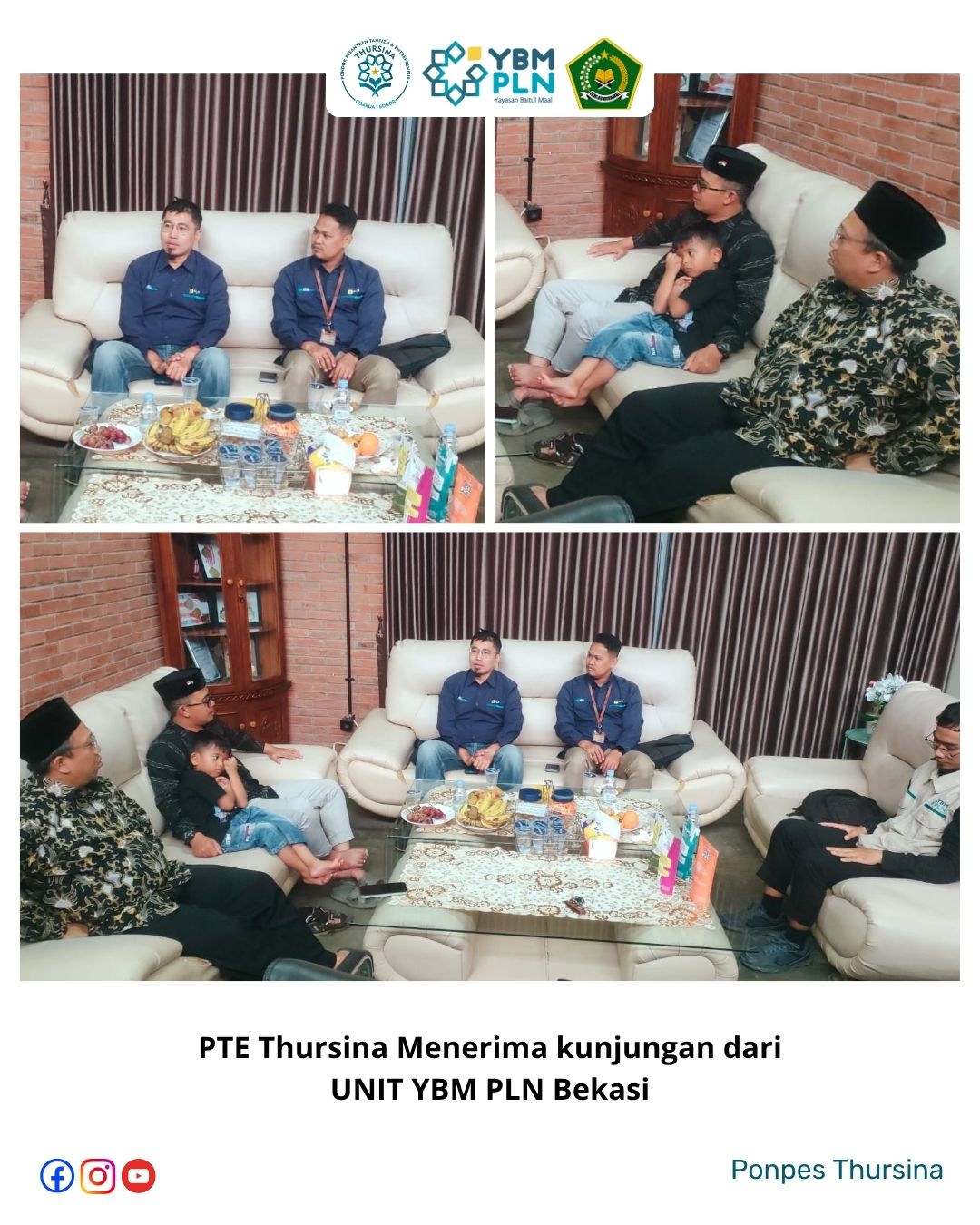 Kunjungan Pengawas Madrasah Dr. H. Ganjar ke MA dan MTs Thursina YBM PLN
