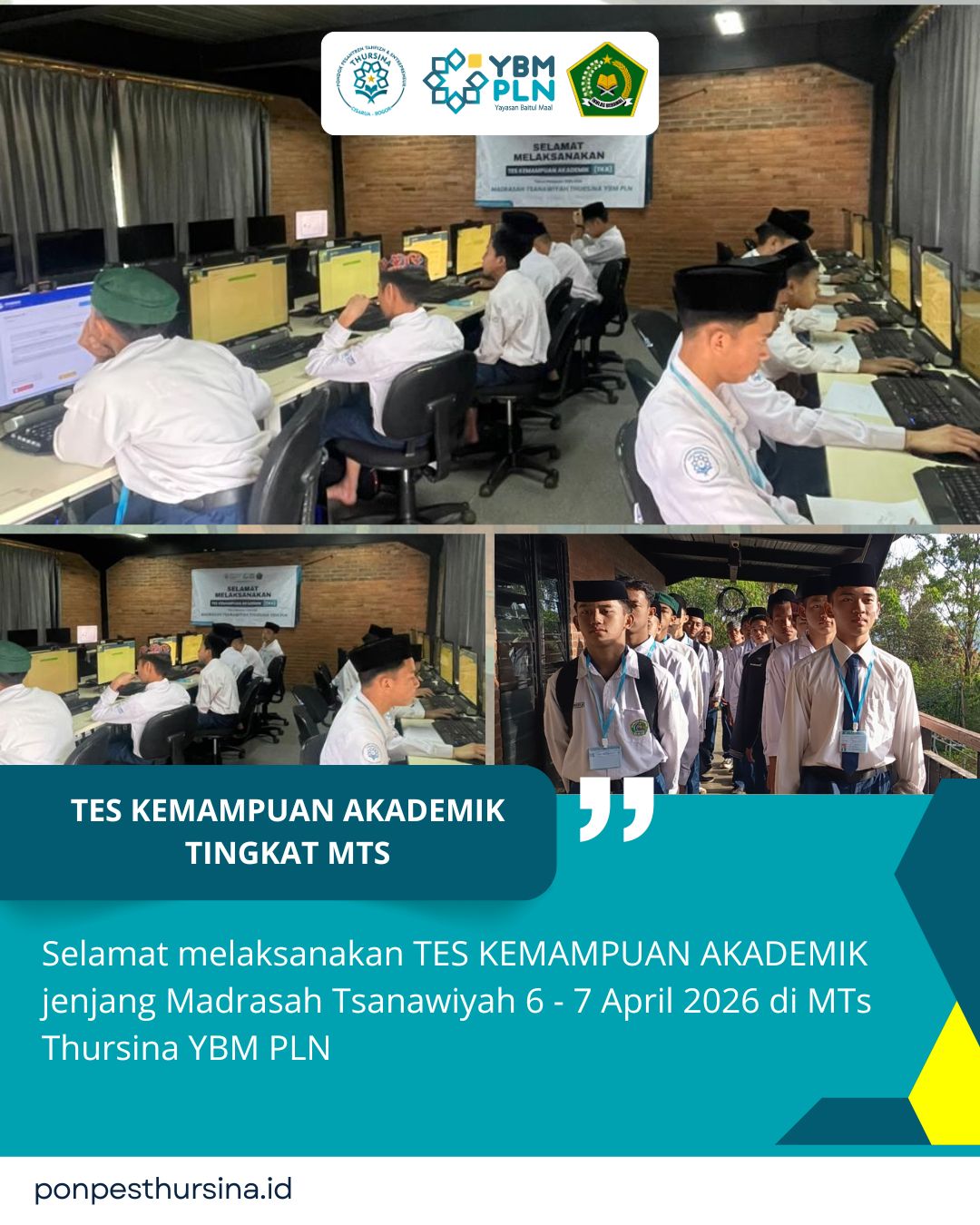 Pelaksanaan TKA Jenjang MTs