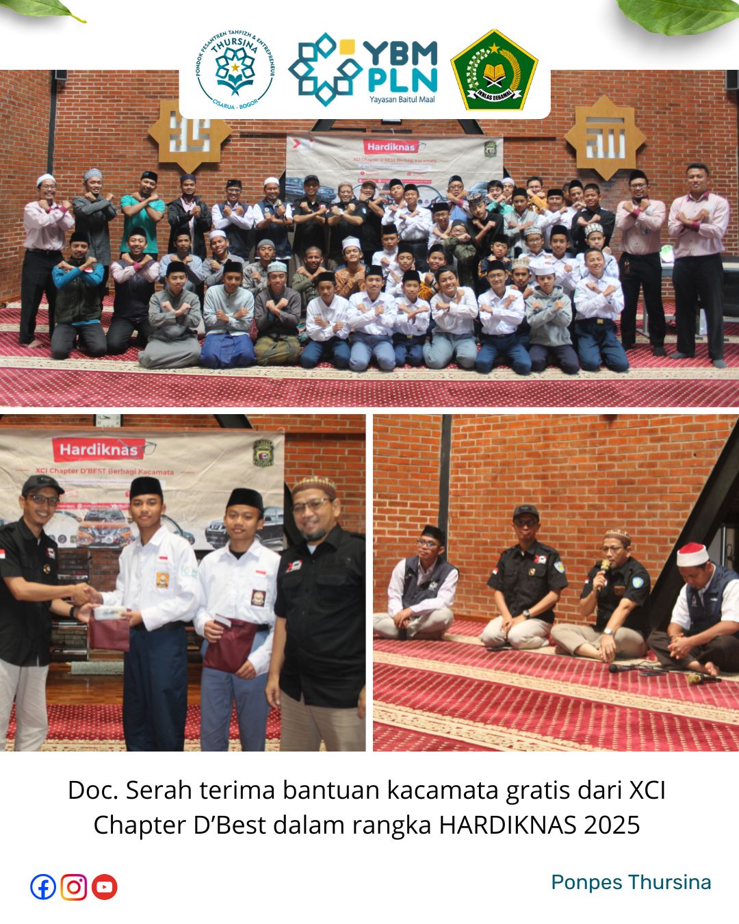 Serah Terima Bantuan Kacamata Gratis