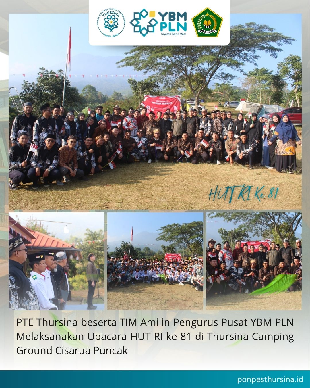Pelaksanaan HUT RI Ke 81 Di PTE Thursina YBM PLN