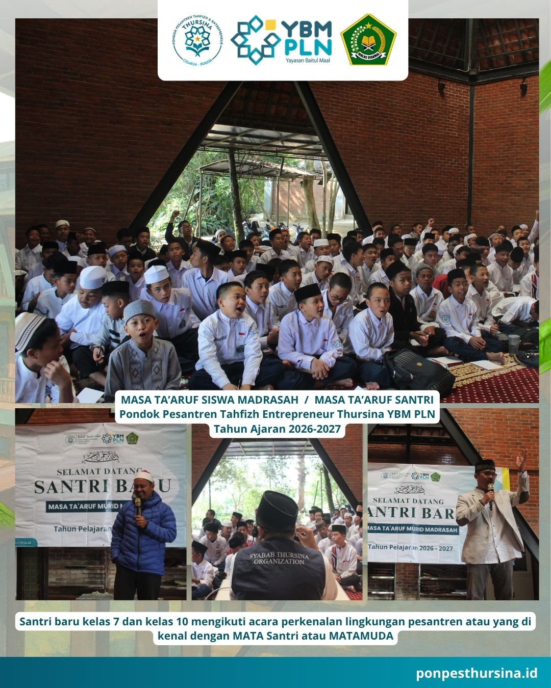 Berjalan Lancar, Pesantren Tahfizh Entrepreneur Thursina YBM PLN Sukses Gelar MATAMUDA Tahun Ajaran 2026-2027